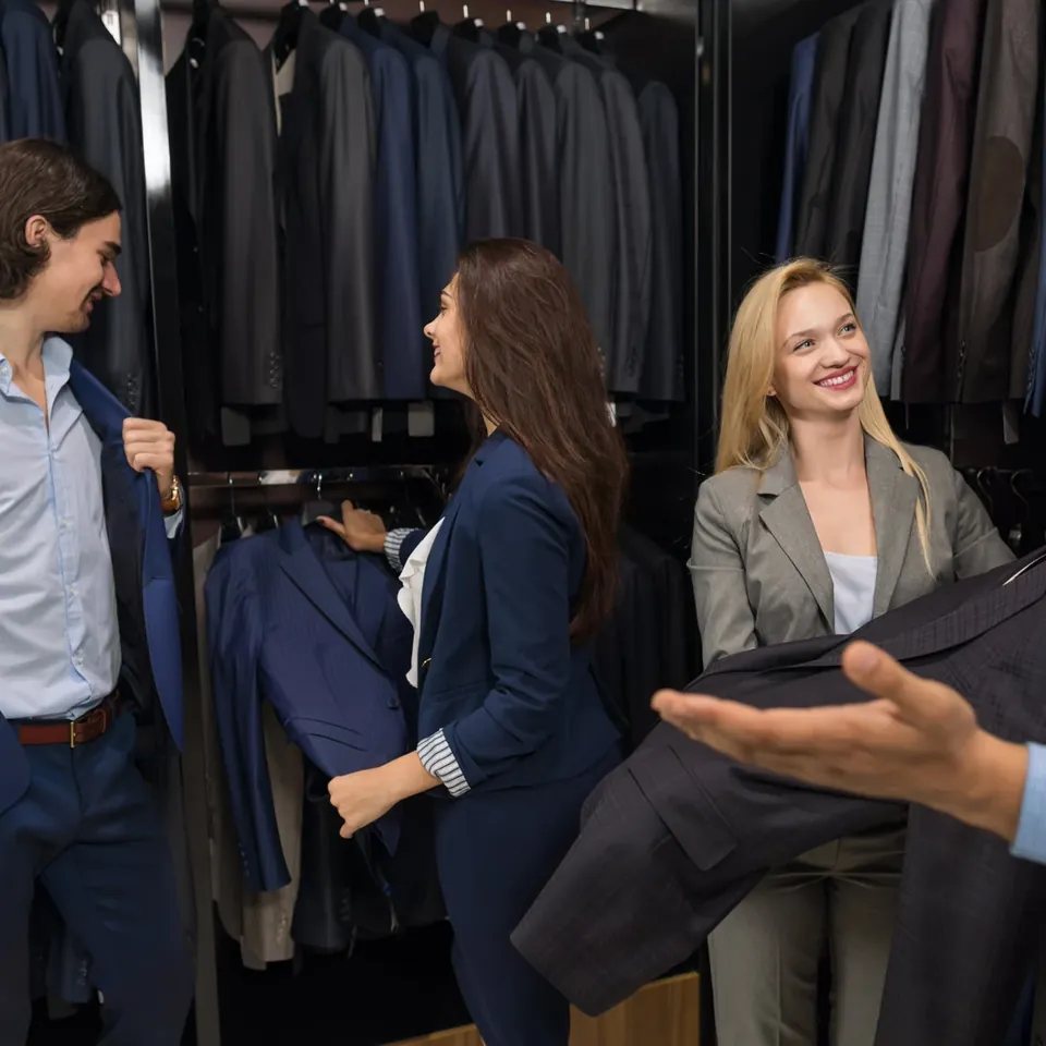Conseil personnalisé dans une boutique de vêtements